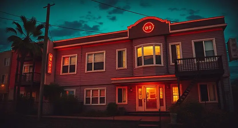 A vintage apartment building with a sense of history.